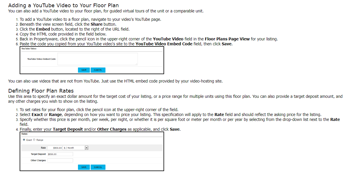 Creating and Editing Floor Plans