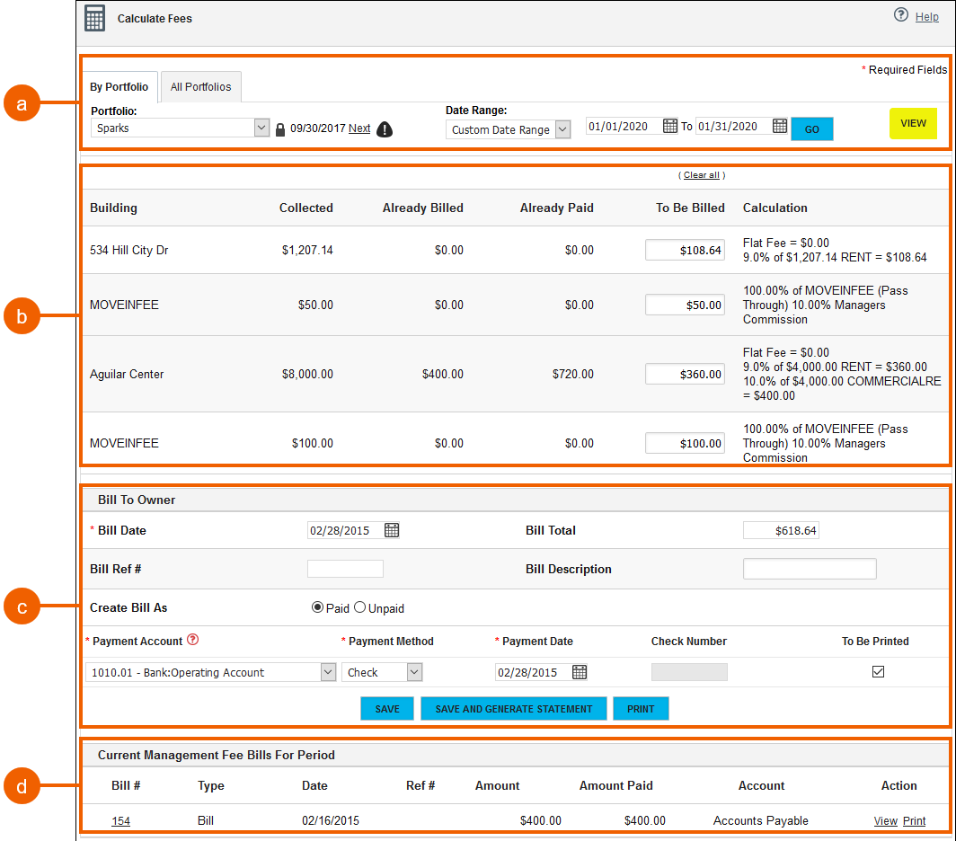Management Fee Calculator